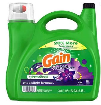 GAIN Ultra Concentrated + Aroma Boost 'Moonlight Breeze'  Liquid Laundry Detergent 159 Loads 6150 ml